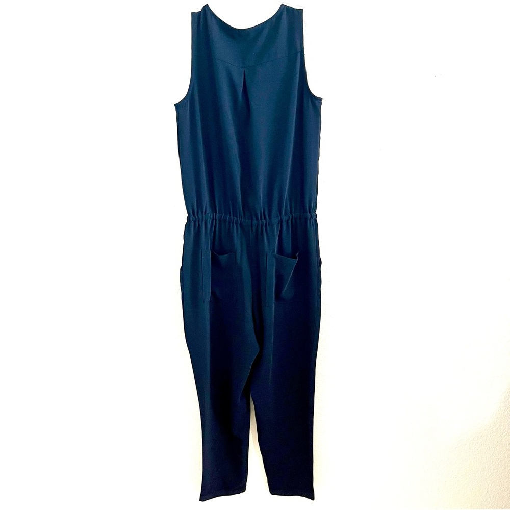 Elegant Navy Jumpsuit - Picture 2 of 7